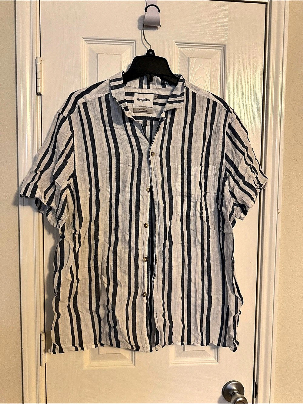 Goodfellow & Co Men's Striped Linen Blend Shirt XL Like New
